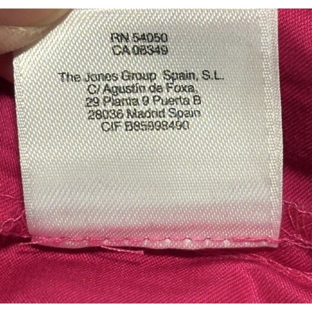 Jones New York Signature Fuchsia Cotton Belted Shirt Dress Size 16 NEW $139 - Picture 11 of 13